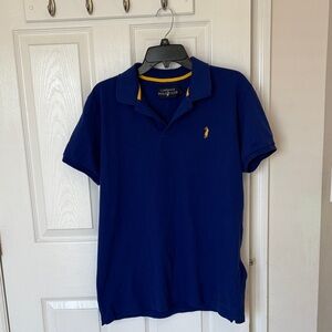 U.S. Polo Assn. Men's Blue Polo with Yellow Logo
Runs small